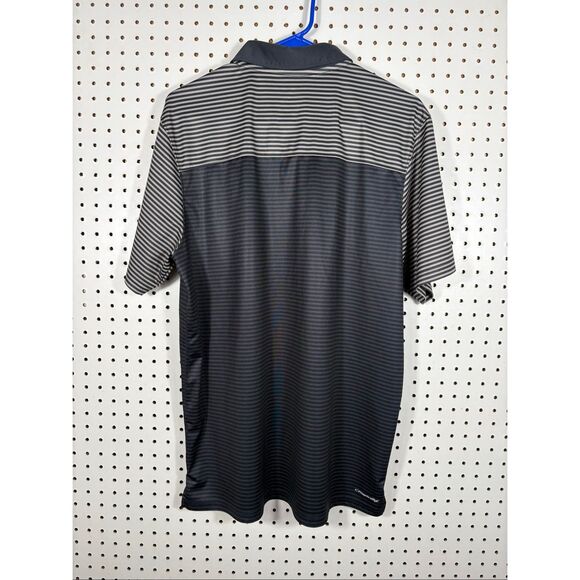 Oakley hydrolix striped polo shirt size L - Picture 2 of 6